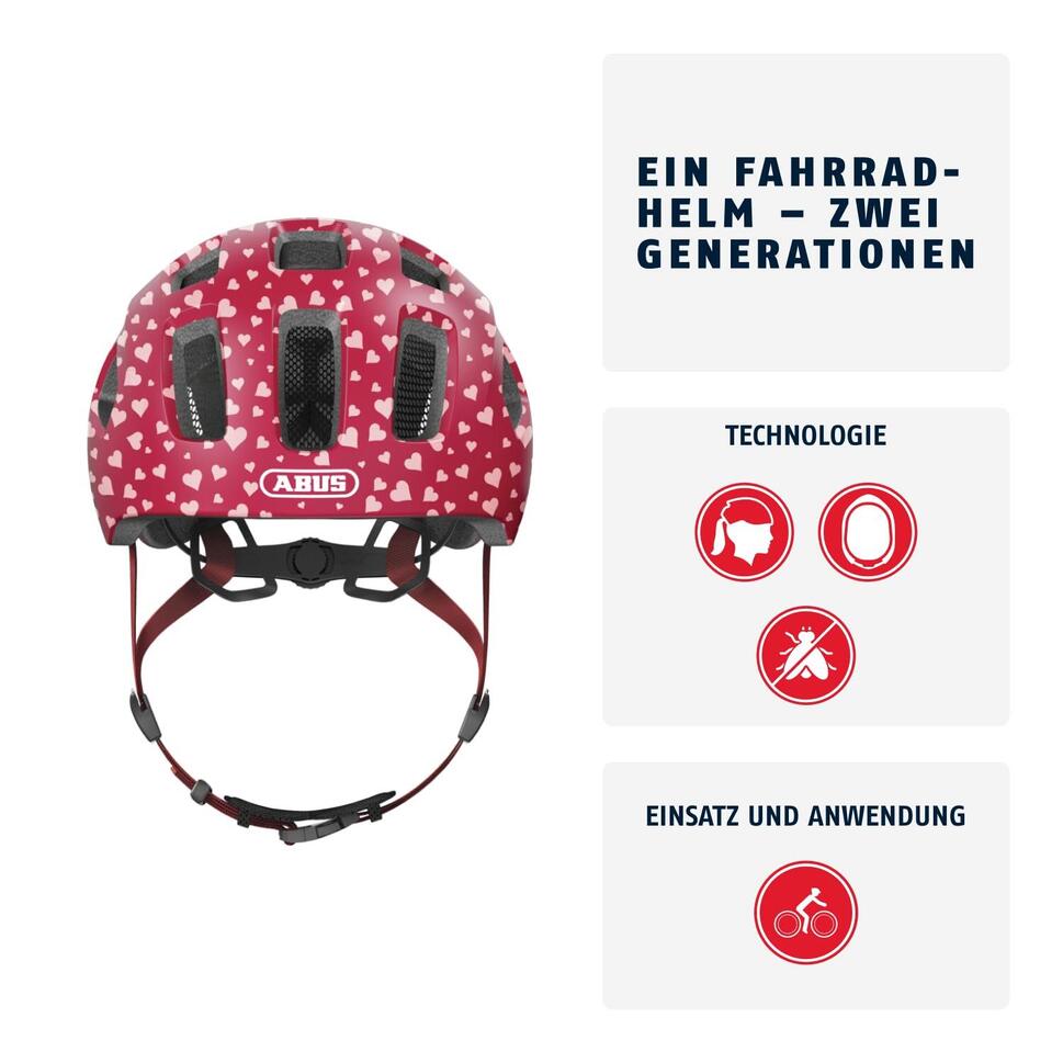 Kask Rowerowy Youn-I 2.0 Wiśniowe Serce M 52-57 Cm