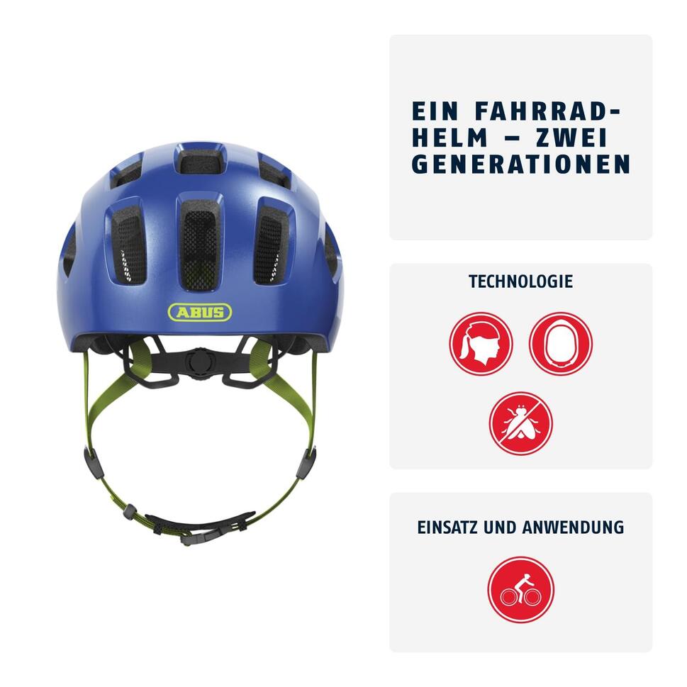 Dziecięco-młodzieżowy kask rekreacyjny „Youn-I 2.0”, niebieski