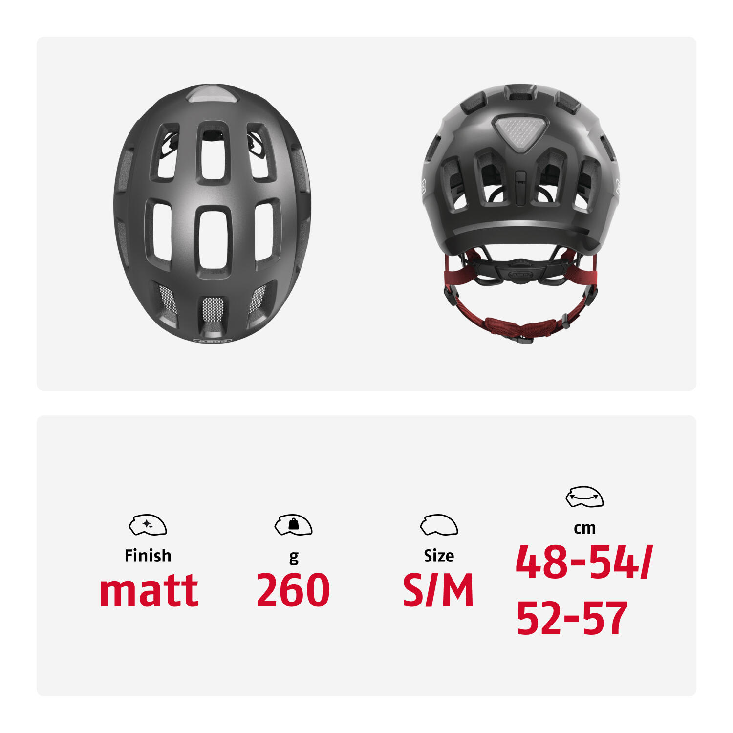 Casque de loisirs pour enfants et adolescents "Youn-I 2.0", gris 5/7