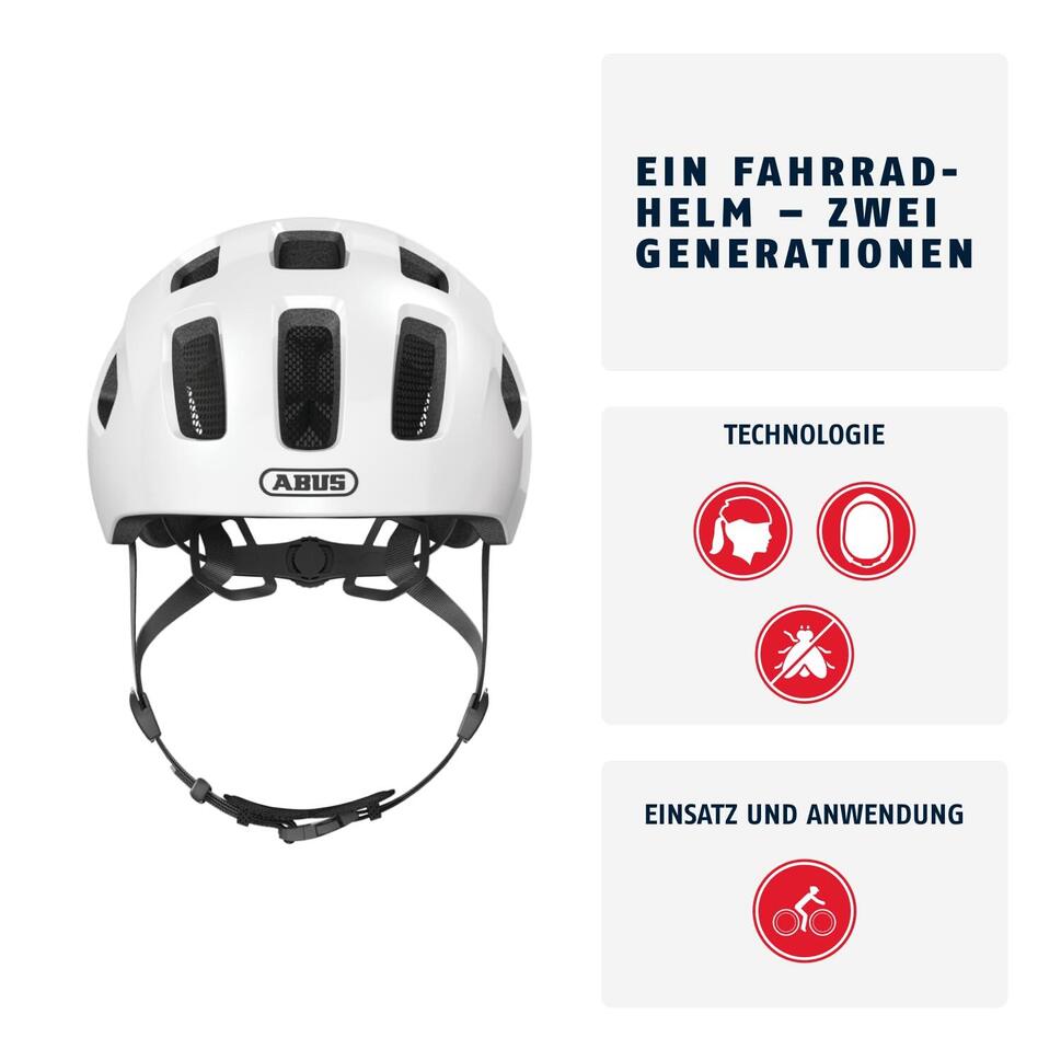 Kask Rowerowy Youn-I 2.0 Perłowo-Biały M 52-57 Cm