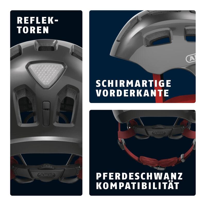 Dziecięco-młodzieżowy kask rekreacyjny „Youn-I 2.0”, szary