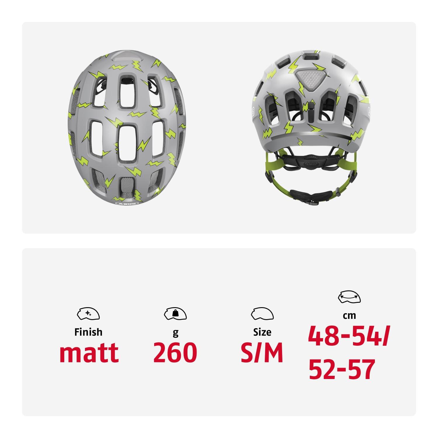 Abus casque enfant Youn-I 2.0 gris flash M (52 à 57 cm) 5/7