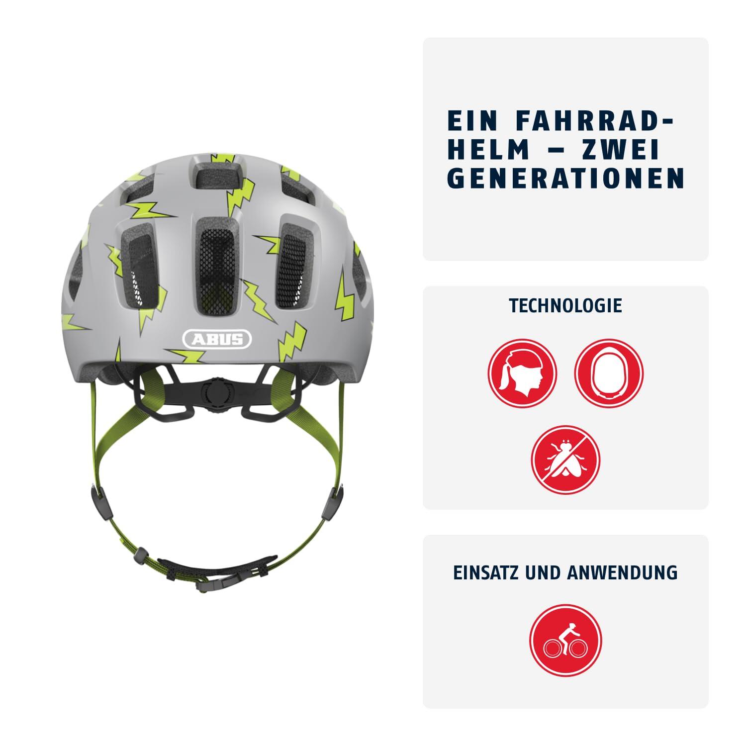 Abus casque enfant Youn-I 2.0 gris flash M (52 à 57 cm) 2/7
