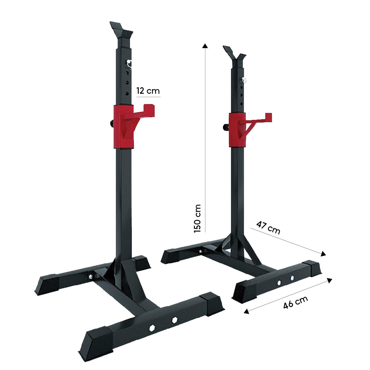 90 to 150 cm GladiatorFit adjustable bar holders (set of 2) 5/5