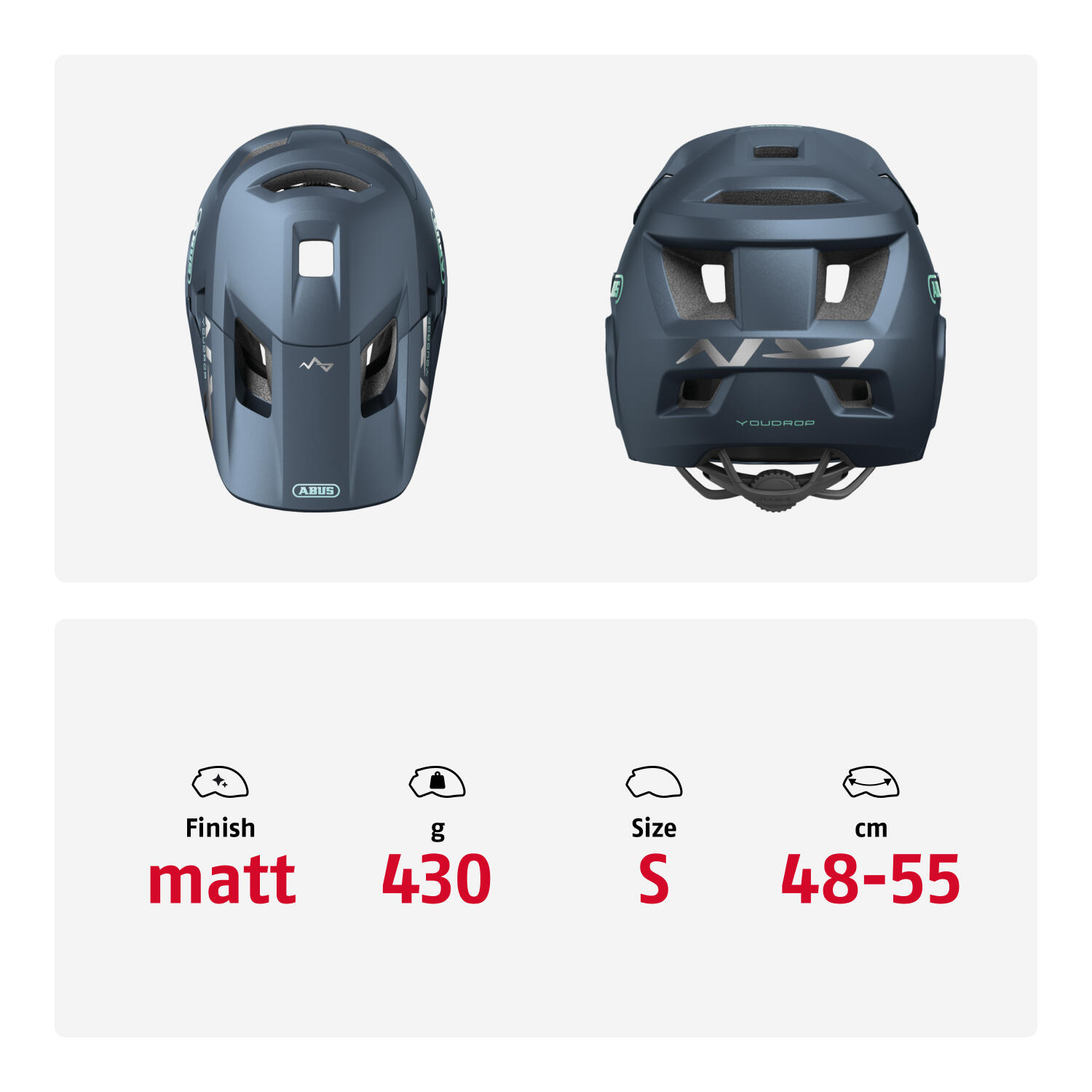 Capacete para crianças Abus YouDrop FF 5/7