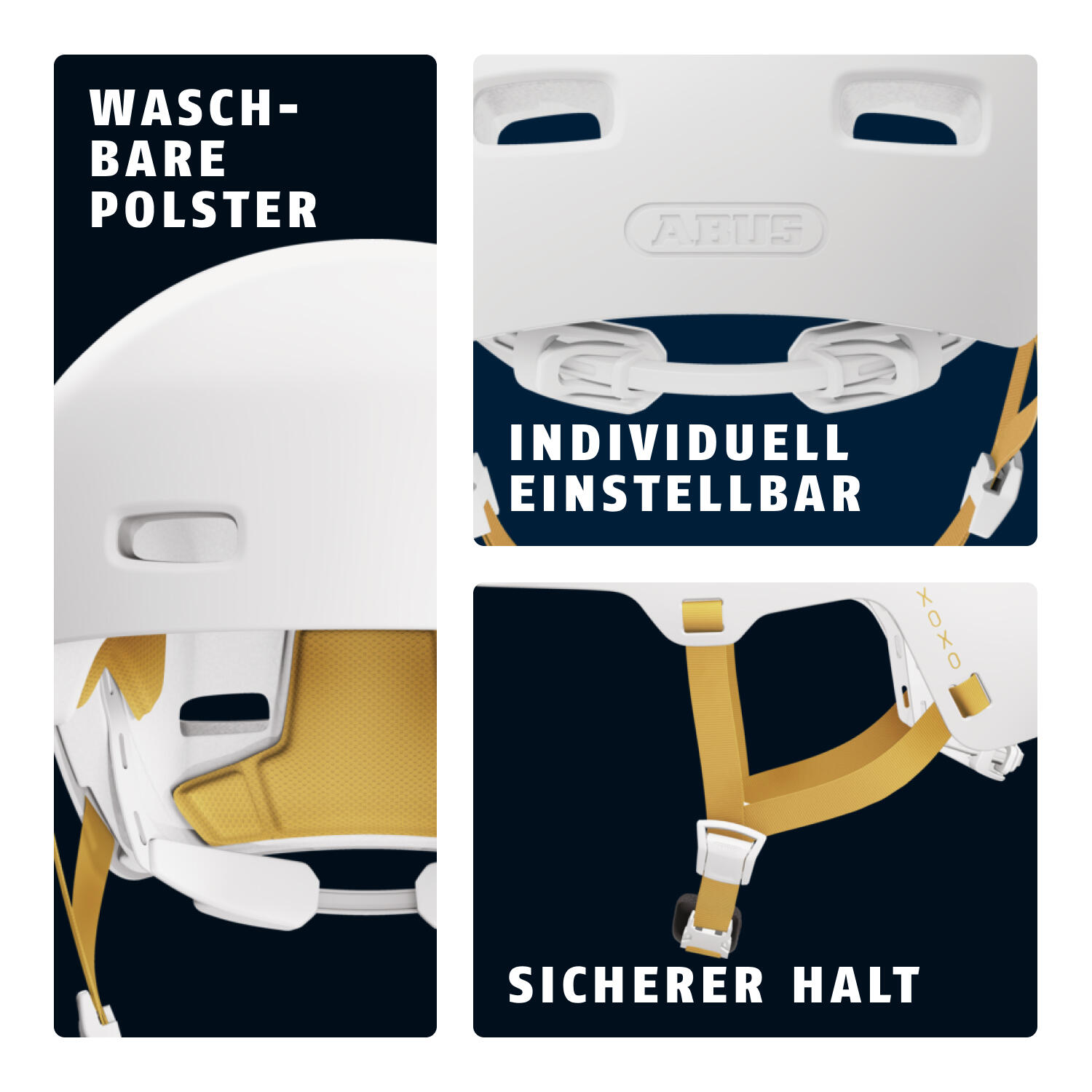 Casque Abus XoXo en Blanc Polaire - M 54-58 cm 3/7