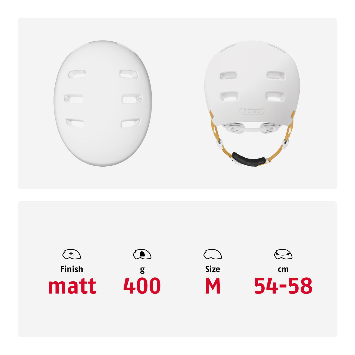 Casque Abus XoXo en Blanc Polaire - M 54-58 cm 5/7