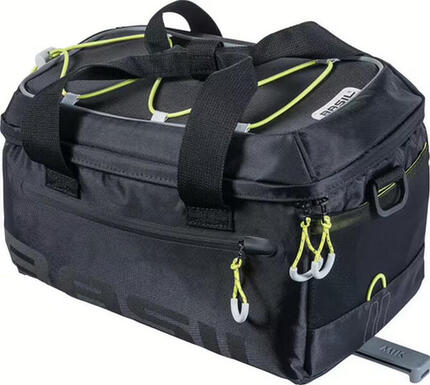 Sacoche pour porte-bagages « Miles MIK 2.0 », noir lime