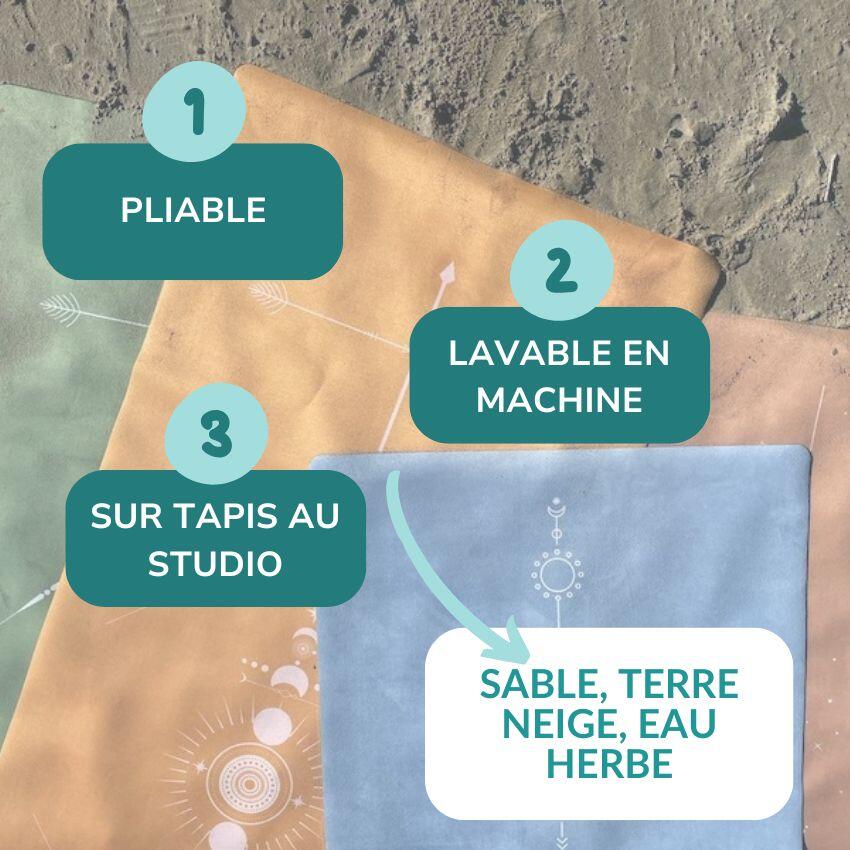 Tapis de yoga Voyage Léopard 3/5