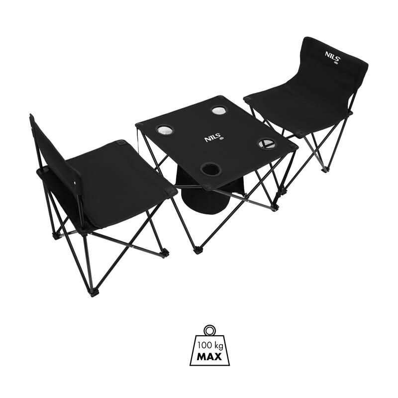 Set de călătorie: masă + scaune NILS CAMP NC3304