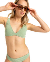 Haut de maillot de bain Triangle CURRENT COOLNESS Vert Femme