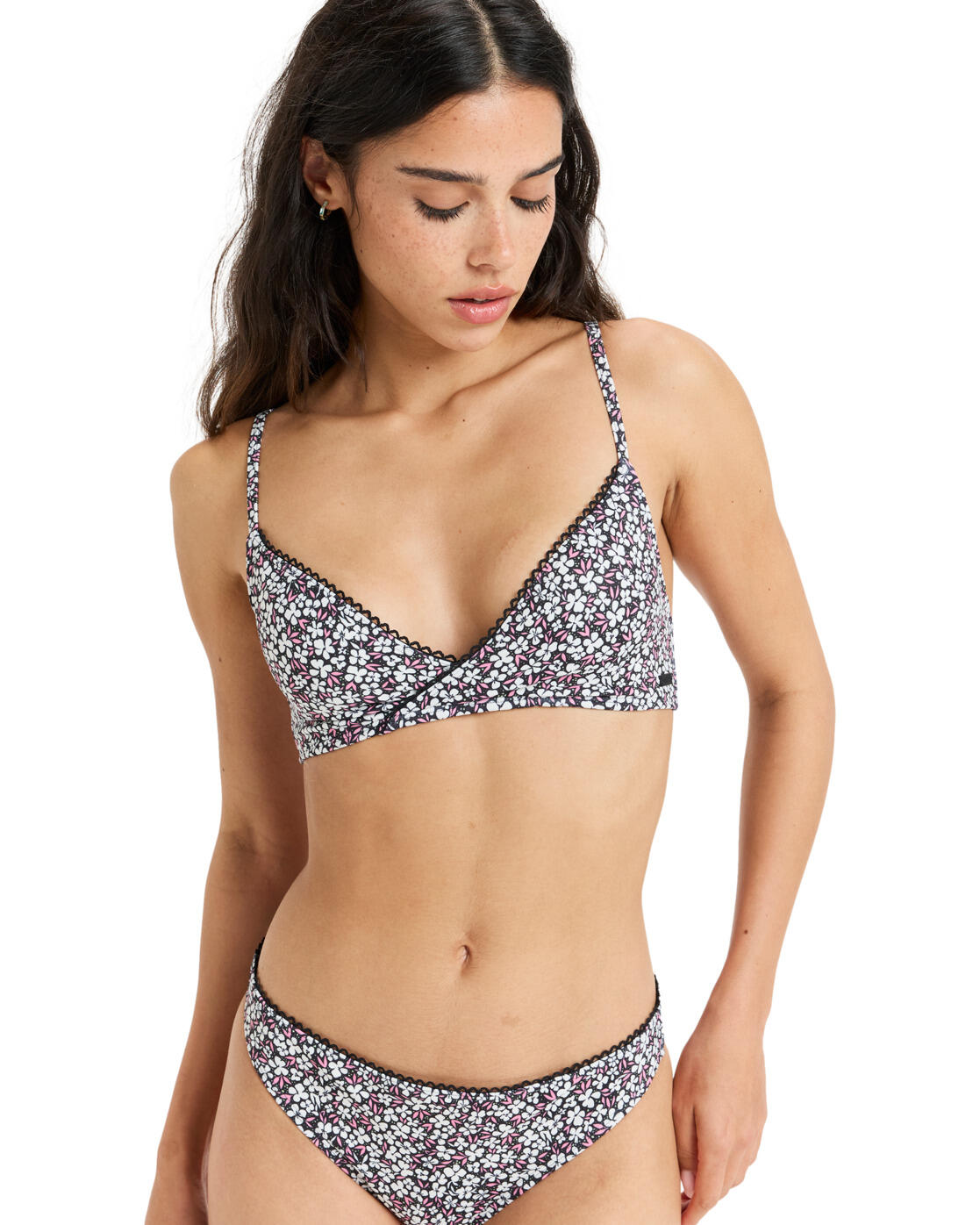 ROXY Top de bikini triangular INTO THE SUN Negro Mujer