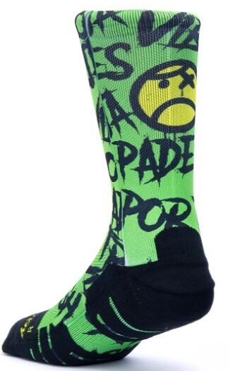 Calzini unisex Scrimmage Angry Ball calze da Padel Green Taglia L (44-48) 2/3