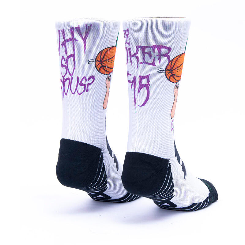 Calzini unisex Scrimmage basket The Joker White Taglia L (44-48) 2/2