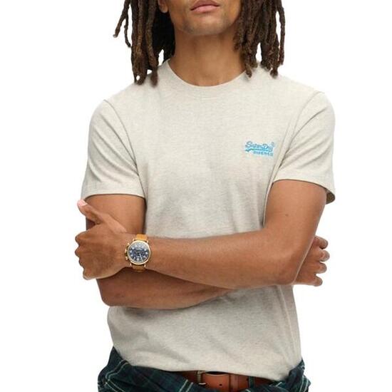 T-shirt Gris Chiné Homme Superdry Vintage Logo