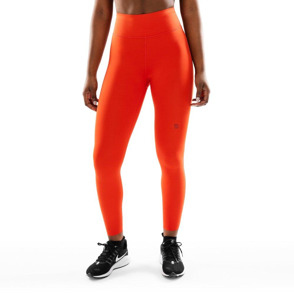 Women Fitness 's laser cut workout leggings Pyro Red