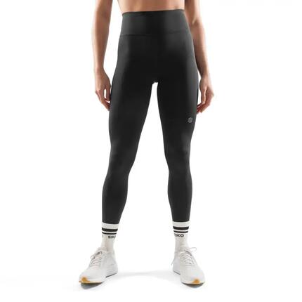 Legging sport femme Combat Noir taille haute coupe ajustée
