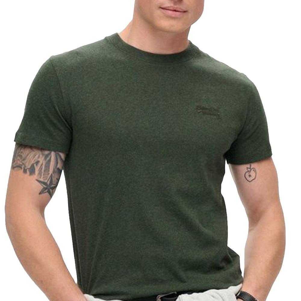 T-shirt Vert Brut Homme Superdry Vintage LogoR6T 1/6