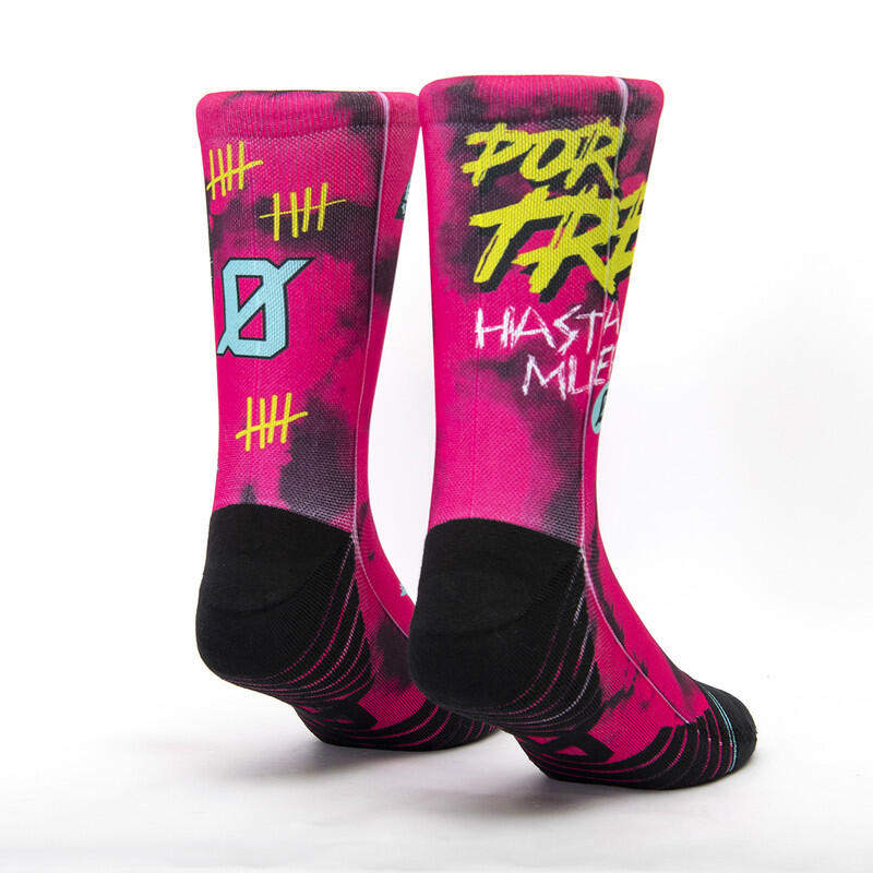 Calzini unisex Scrimmage Por Tres calze da Padel Fuxia Taglia M (39-44) 2/2