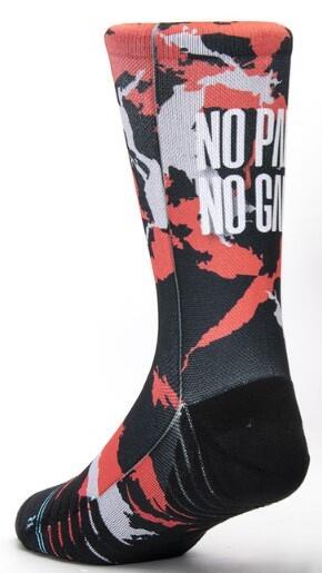 Calzini unisex Scrimmage Fitness No pain no gain Black Taglia S (35-39) 2/3