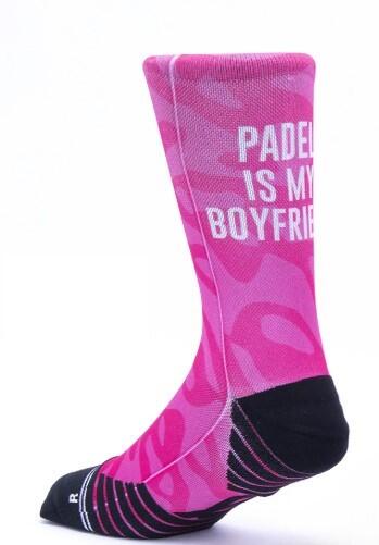 Calzini unisex Scrimmage My Girlfriend/Boyfriend calze da Padel Fuxia  S (35-39) 2/3