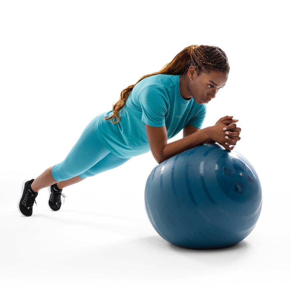 Leggings sportivi a tre quarti da donna Fitness Zeal Blu 3/4