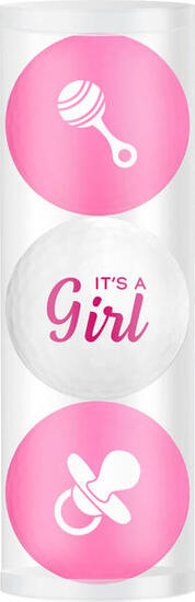 Coffret cadeau balles de golf C'est un fille 3 balles