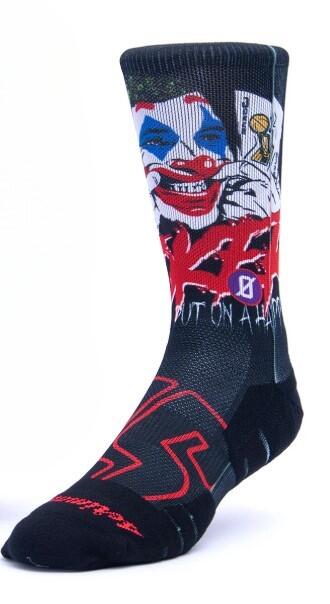 Calza unisex Scrimmage basket Joker Revenge Black Taglia L (44-48) 3/3
