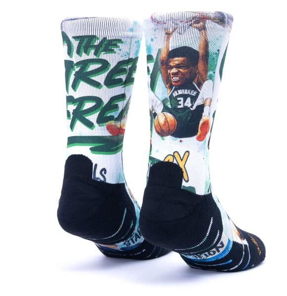 Calzetti unisex Scrimmage basket Greek Freak 2.0! White Taglia L (44-48) 2/2
