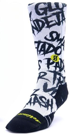 Calzini unisex Scrimmage Angry Ball calze da Padel White Taglia M (39-44) 3/3