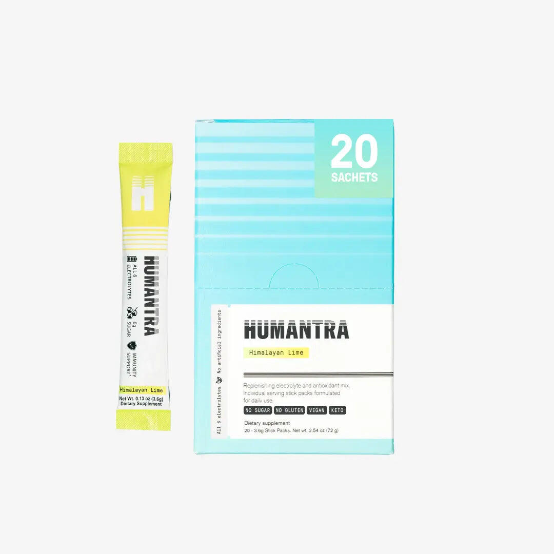 HUMANTRA HUMANTRA Hydration Sachets Essential Minerals & All 6 Electrolytes | Lime