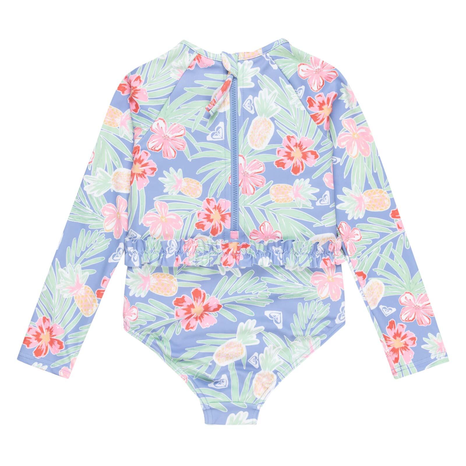 Roxy Tropical Story Rash Vest-Grapemist Tropical 2/6