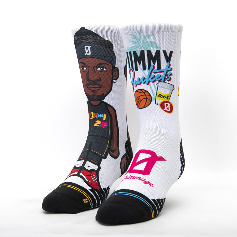 Calza unisex Scrimmage basket Jimmy Buckets White Taglia M (39-44) 1/2