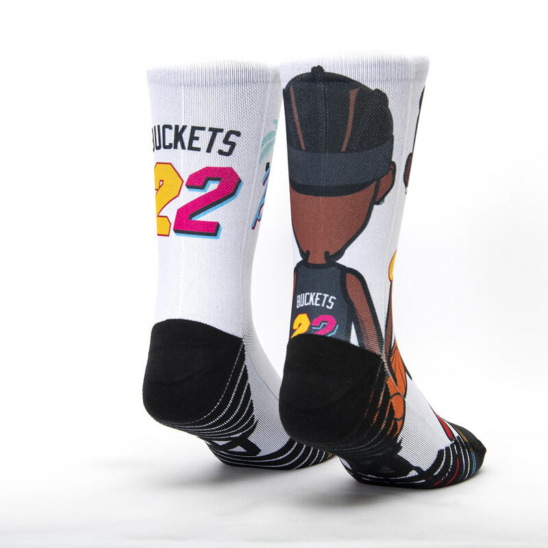 Calza unisex Scrimmage basket Jimmy Buckets White Taglia M (39-44) 2/2