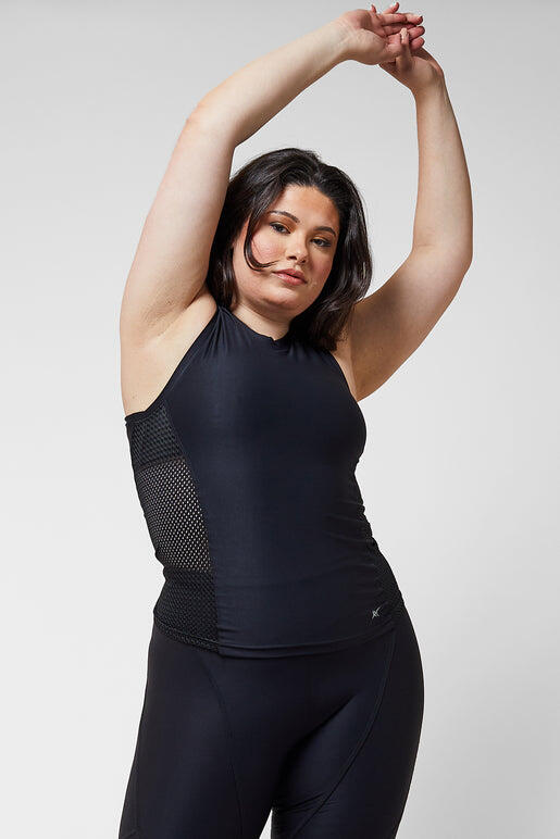 Fitted Gym T-Back Vest Black 5/6
