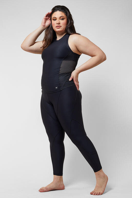 Fitted Gym T-Back Vest Black 3/6