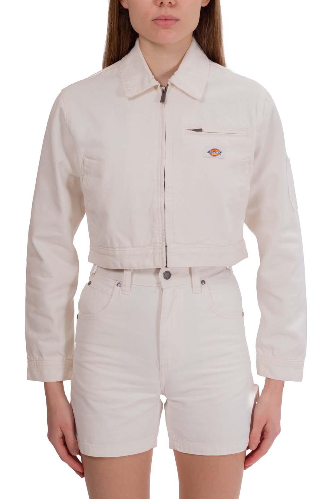 Women’s short padded Duck Canvas jacket - White 2/5