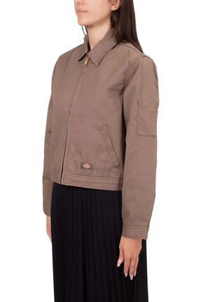 Veste courte matelassée - Femme - Eisenhower - Marron
