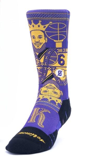 Calzetti unisex Scrimmage basket The King Purple Taglia L (44-48) 2/3