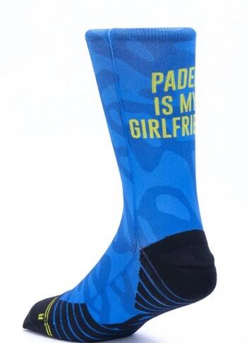 Calzini unisex Scrimmage My Girlfriend/Boyfriend calze da Padel Blu  L (44-48) 2/3