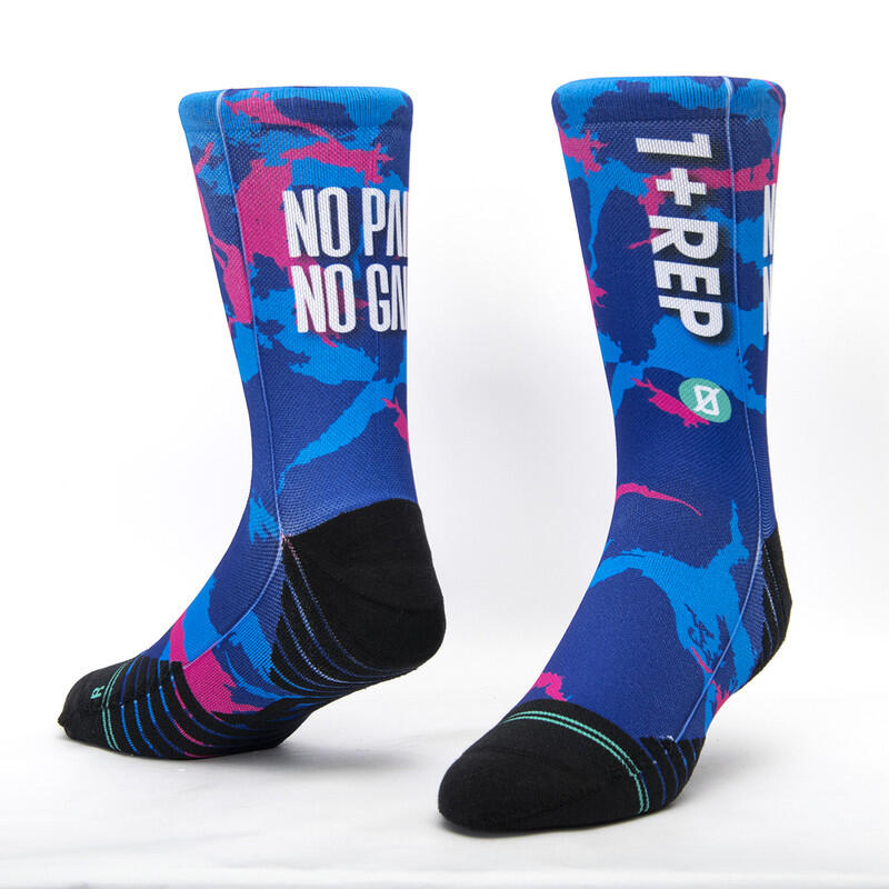 Calzini unisex Scrimmage Fitness No pain no gain Blau Taglia S (35-39) 1/3