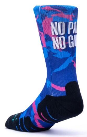 Calzini unisex Scrimmage Fitness No pain no gain Blau Taglia S (35-39) 2/3