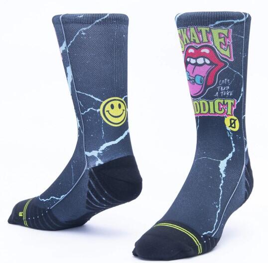 Calzini unisex Scrimmage Everyday Skate Addict Black Taglia M (39-44) 1/3
