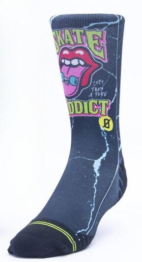 Calzini unisex Scrimmage Everyday Skate Addict Black Taglia M (39-44) 3/3