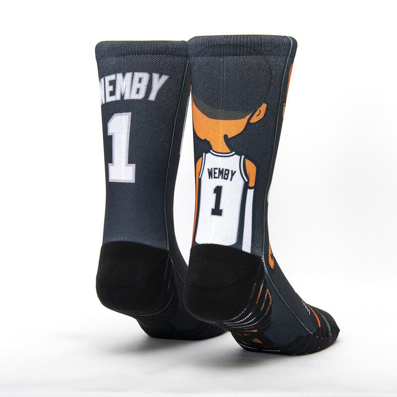 Calzini unisex Scrimmage basket Wemby Black Taglia M (39-44) 2/2