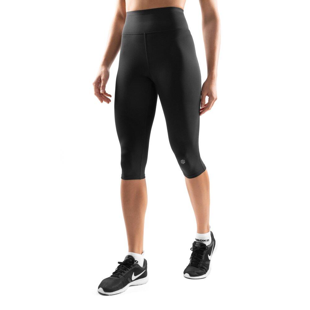 Women Fitness 's workout capri leggings Ynys Black