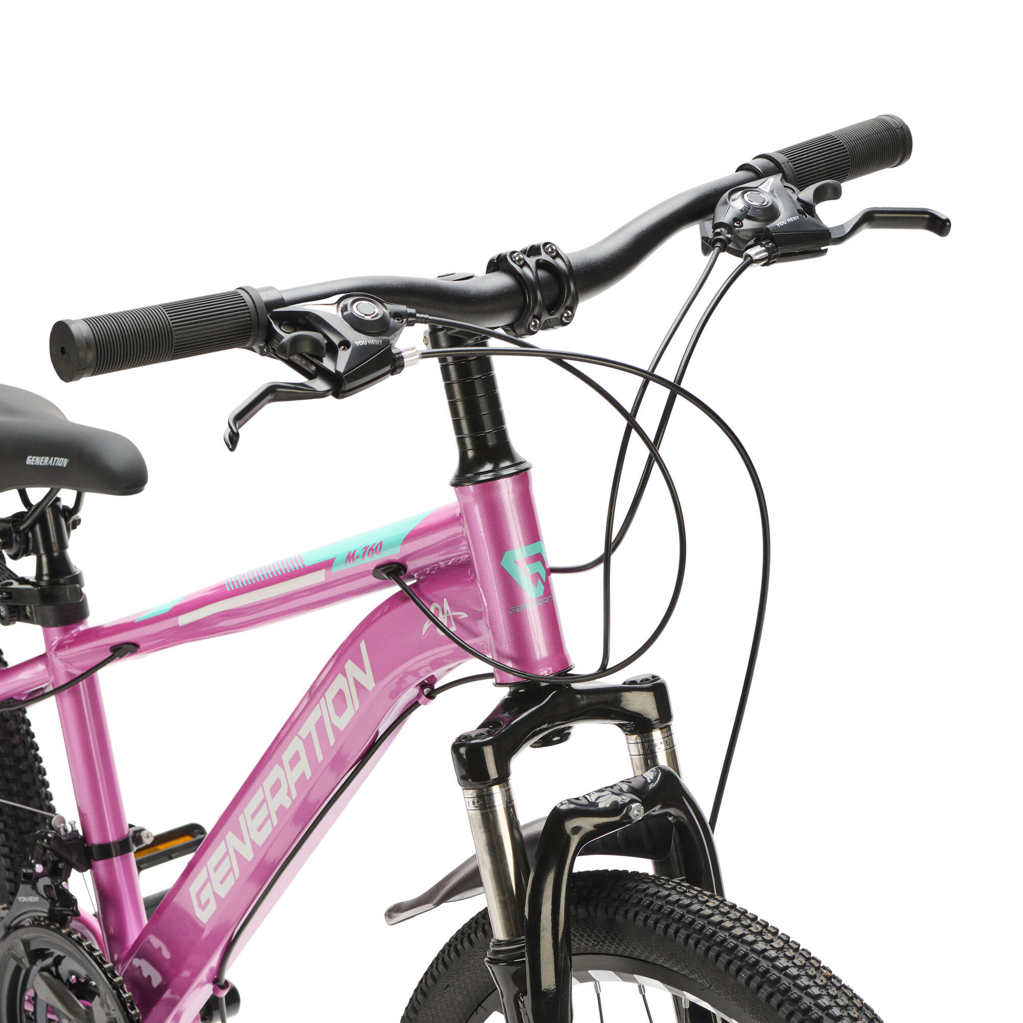 Generation M-760 mountainbike 24 inch – Roze met spatborden 4/4