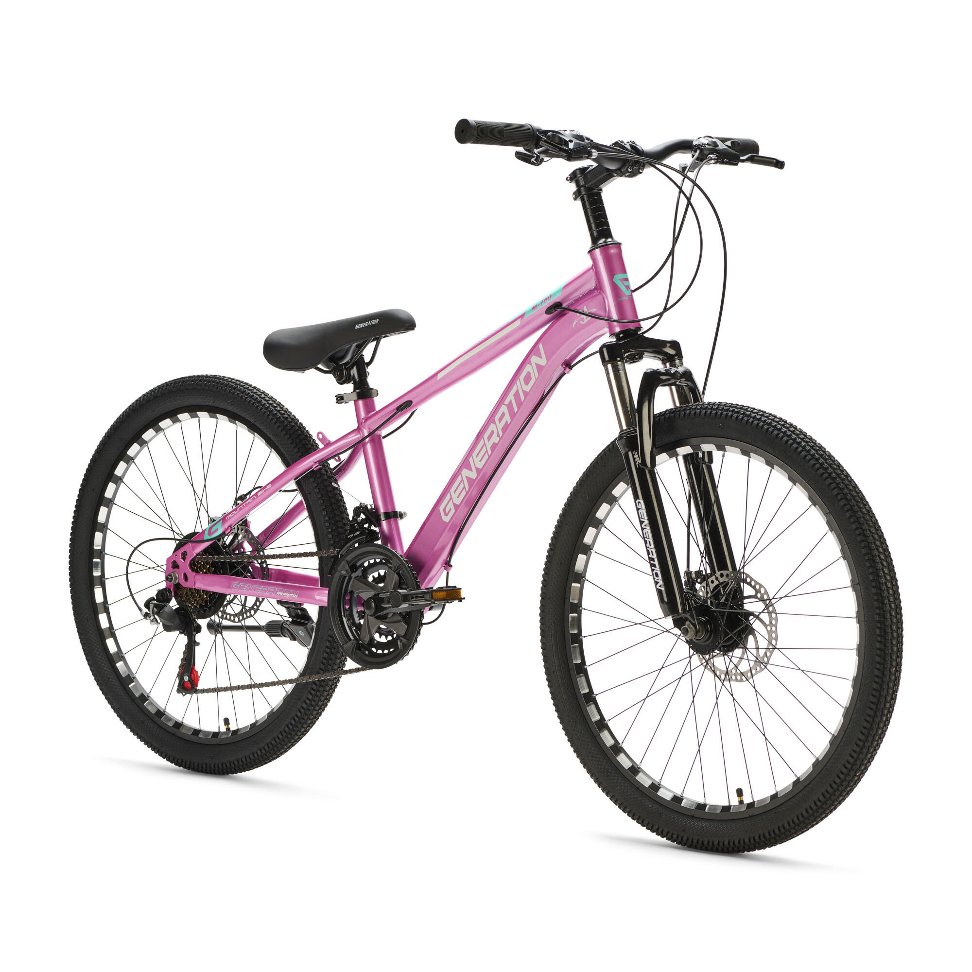 Generation M-760 mountainbike 24 inch – Roze 3/4