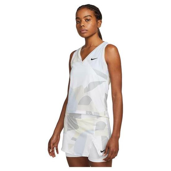 Canotta Tennis Donna Nike Court Victory - Bianco/Nero