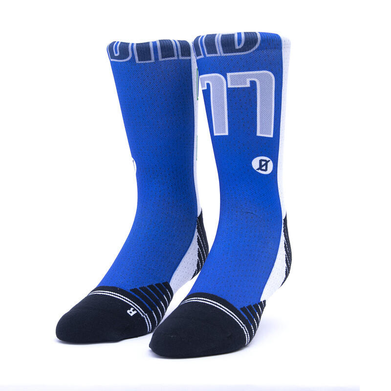 Calzini unisex Scrimmage basket Jersey Luka ky blue-White Taglia L (44-48) 1/2